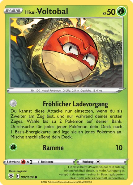 Hisui-Voltobal 002/189 Common - Astralglanz Deutsch