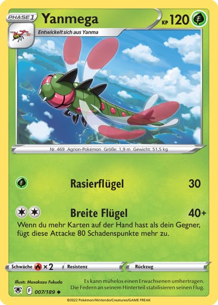 Yanmega 007/189 Uncommon - Astralglanz Deutsch