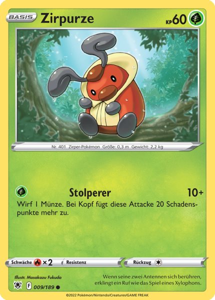 Zirpurze 009/189 Common - Astralglanz Deutsch