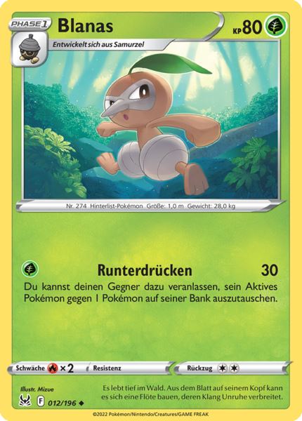 Blanas 012/196 Uncommon - Verlorener Ursprung Deutsch