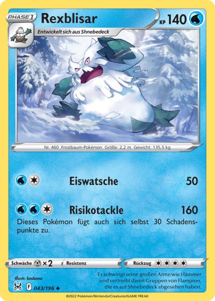 Rexblisar 043/196 Uncommon - Verlorener Ursprung Deutsch