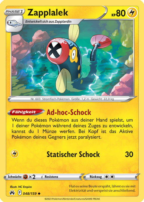 Zapplalek 048/159 Uncommon - Zenit der Könige Deutsch