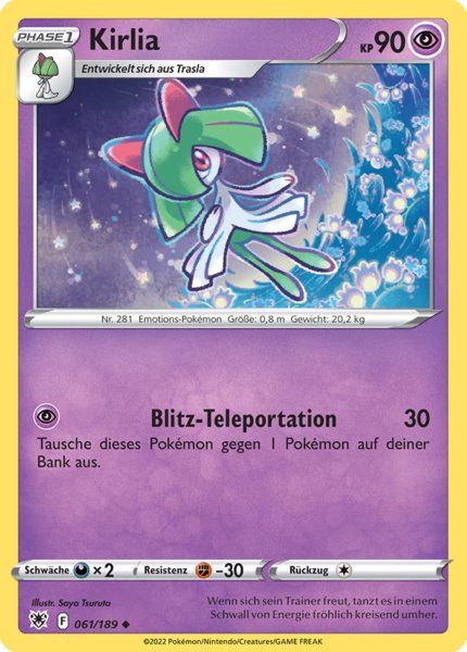 Kirlia 061/189 Uncommon - Astralglanz Deutsch