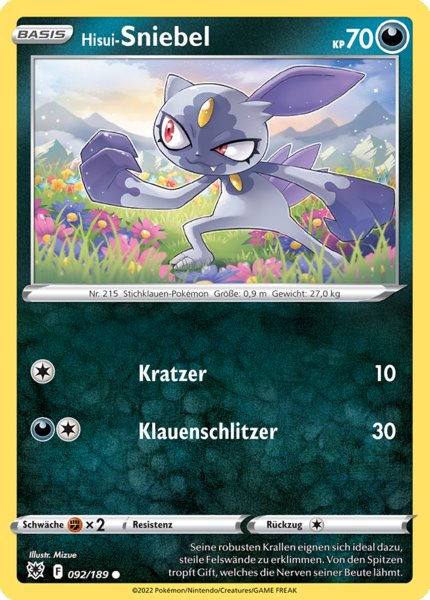 Hisui-Sniebel 092/189 Common - Astralglanz Deutsch