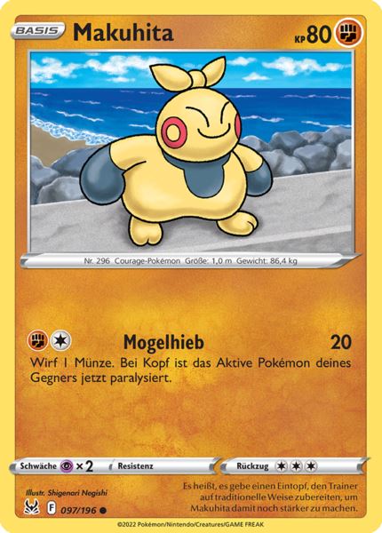 Makuhita 097/196 Common - Verlorener Ursprung Deutsch