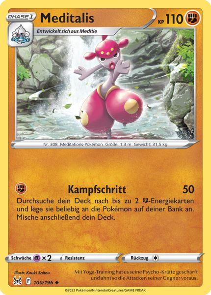 Meditalis 100/196 Uncommon - Verlorener Ursprung Deutsch