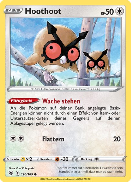 Hoothoot 120/189 Common - Astralglanz Deutsch