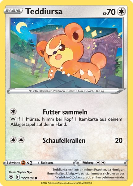 Teddiursa 122/189 Common - Astralglanz Deutsch