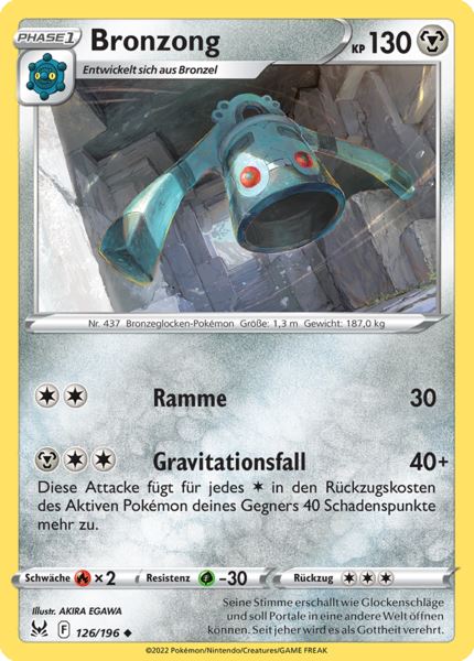 Bronzong 126/196 Uncommon - Verlorener Ursprung Deutsch