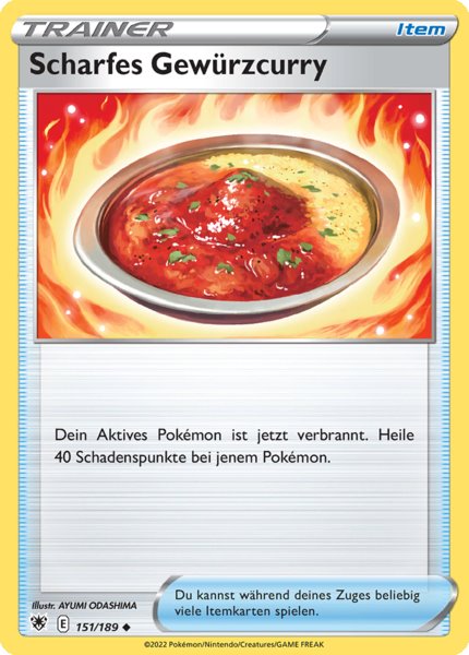 Scharfes Gewürzcurry 151/189 Uncommon - Astralglanz Deutsch