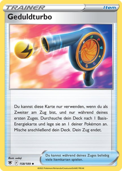 Geduldturbo 158/189 Uncommon - Astralglanz Deutsch