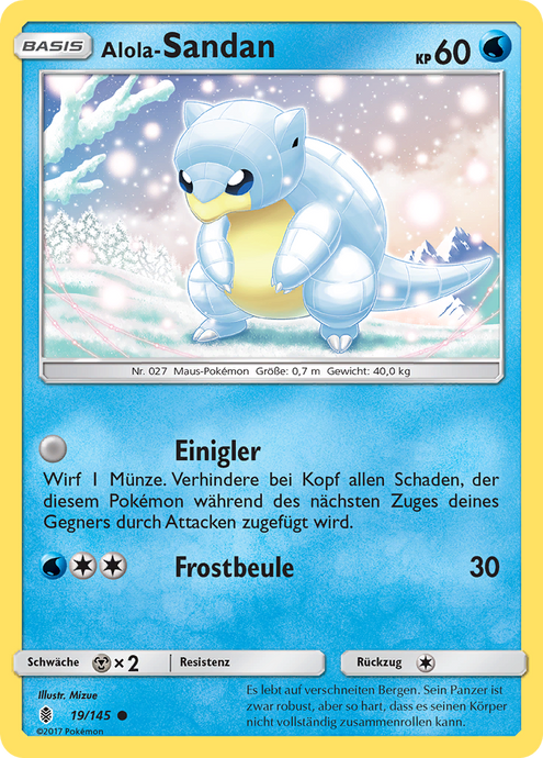 Alola-Sandan 19/145 Common - Stunde der Wächter Deutsch