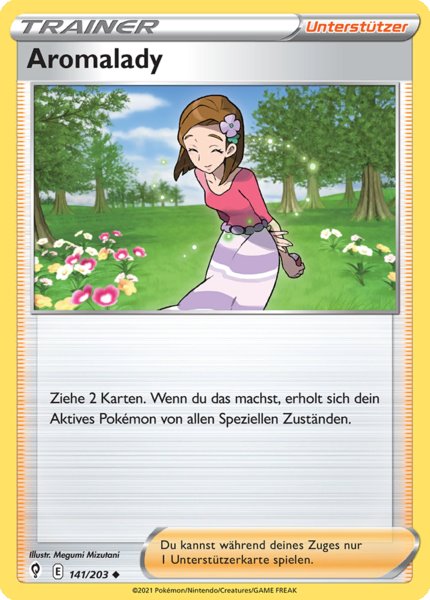 Aromalady 141/203 Uncommon REVERSE HOLO - Drachenwandel Deutsch