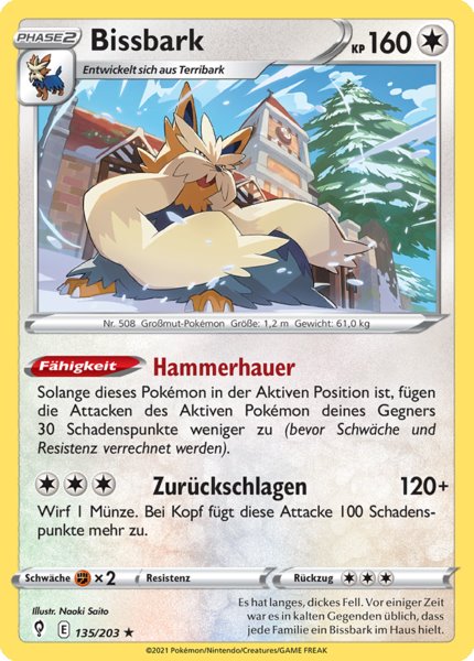 Bissbark 135/203 Rare - Drachenwandel Deutsch