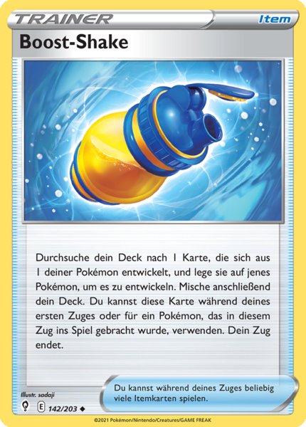 Boost-Shake 142/203 Uncommon REVERSE HOLO - Drachenwandel Deutsch