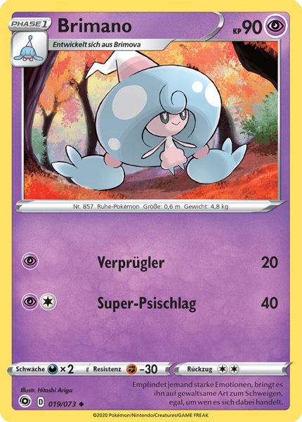 Brimano 019/073 Uncommon Reverse Holo - Weg des Champs Deutsch