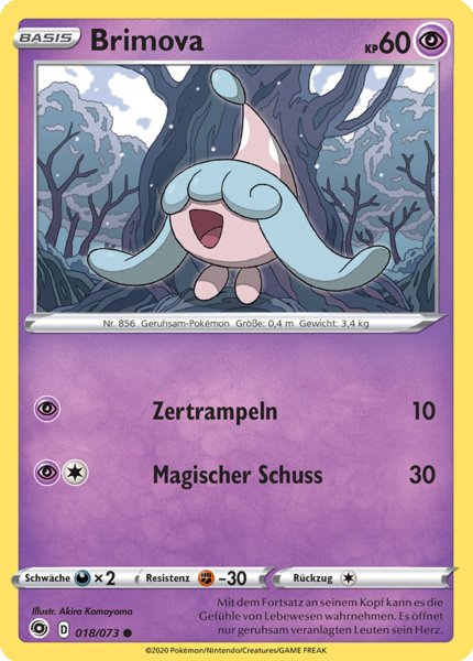 Brimova 018/073 Common Reverse Holo - Weg des Champs Deutsch