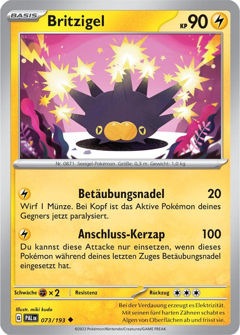 Britzigel 073/193 Uncommon - Entwicklungen in Paldea Deutsch