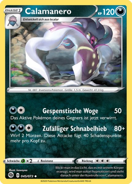 Calamanero 045/073 Uncommon Reverse Holo - Weg des Champs Deutsch