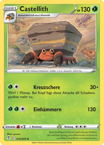 Castellith 012/203 Uncommon REVERSE HOLO - Drachenwandel Deutsch
