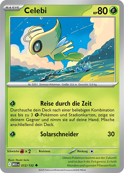 Celebi 012/132 Uncommon - Mega-Entwicklung Deutsch