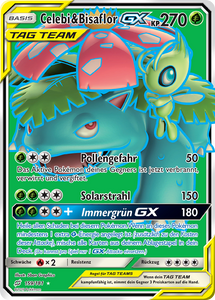 Celebi & Bisaflor GX Tag Team 159/181 Ultra Rare - Teams sind Trumpf Deutsch