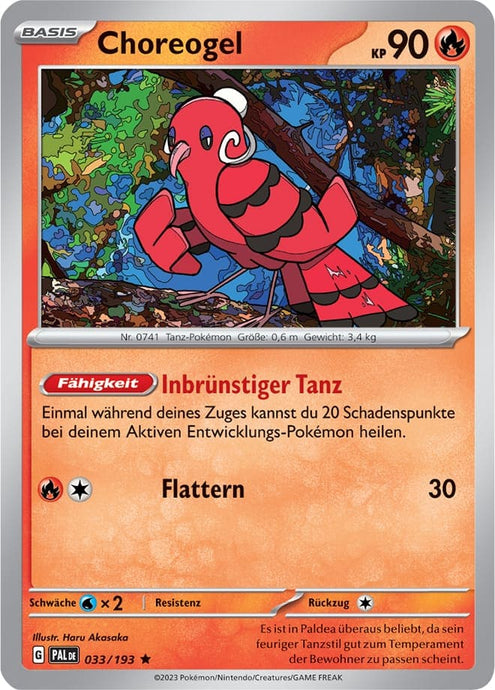 Choreogel 033/193 Rare HOLO -  Entwicklungen in Paldea Deutsch