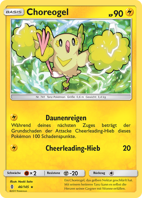 Choreogel 46/145 Rare REVERSE HOLO - Stunde der Wächter Deutsch