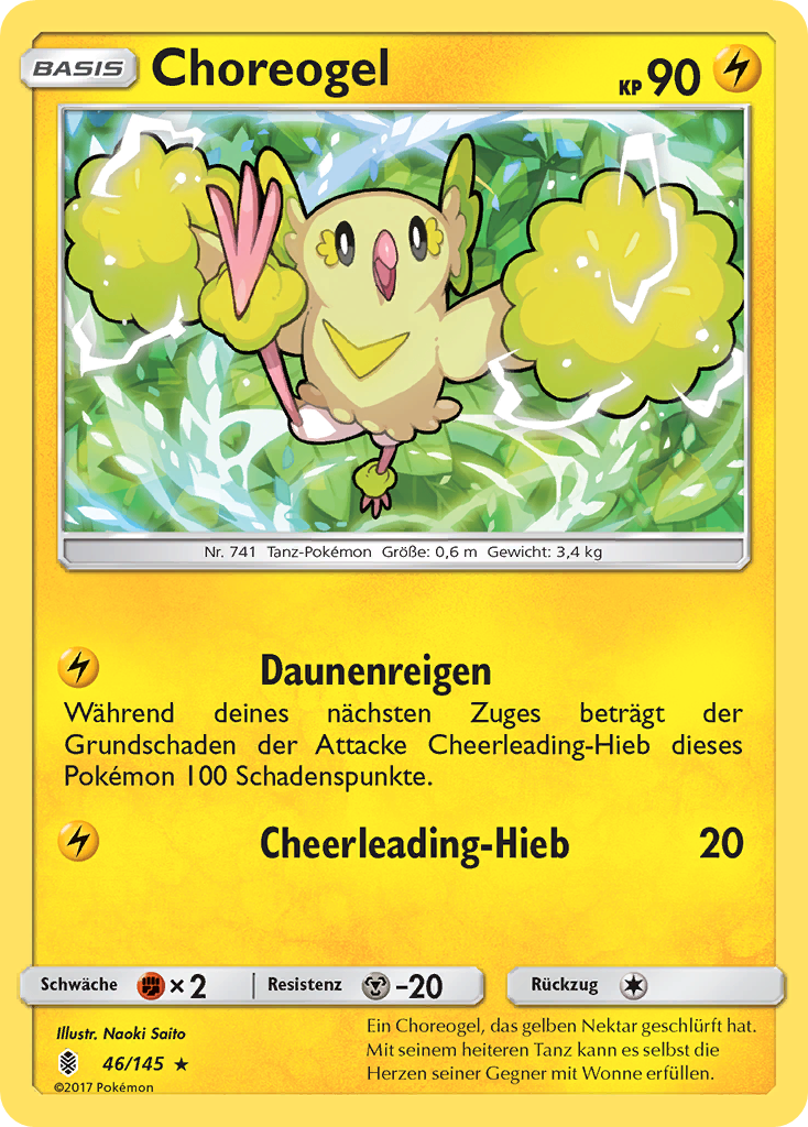 Choreogel 46/145 Rare REVERSE HOLO - Stunde der Wächter Deutsch