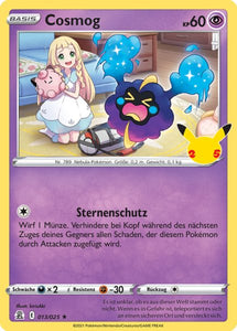 Cosmog 013/025 Rare Holo - Celebrations Deutsch