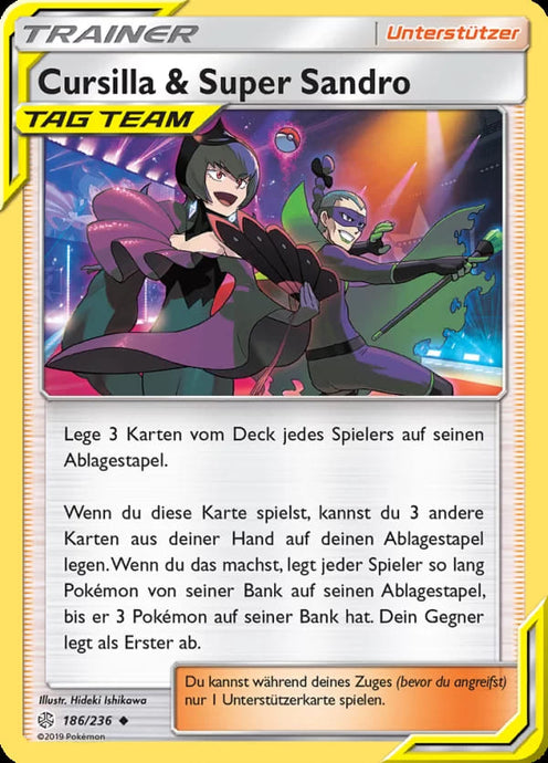 Cursilla & Super Sandro Tag Team 186/236 Uncommon - Welten im Wandel Deutsch