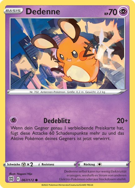 Dedenne 067/172 Common - Strahlende Sterne Deutsch