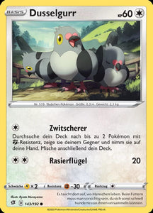 Dusselgurr 143/192 Common REVERSE HOLO - Clash der Rebellen Deutsch