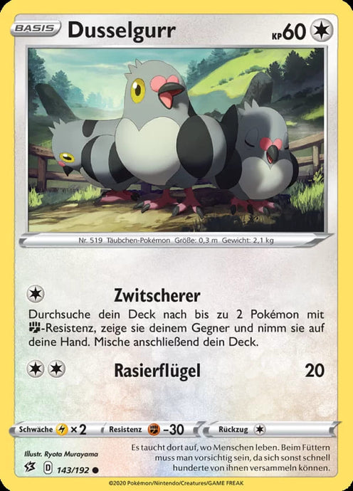 Dusselgurr 143/192 Common REVERSE HOLO - Clash der Rebellen Deutsch