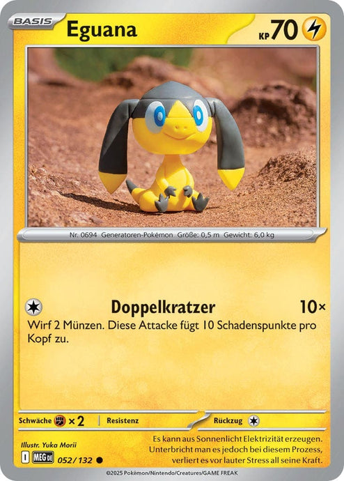 Eguana 052/132 Common REVERSE HOLO FOIL - Mega-Entwicklung Deutsch