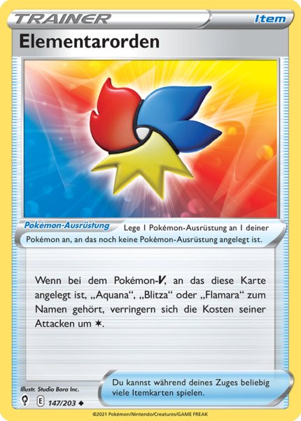 Elementarorden 147/203 Uncommon REVERSE HOLO - Drachenwandel Deutsch