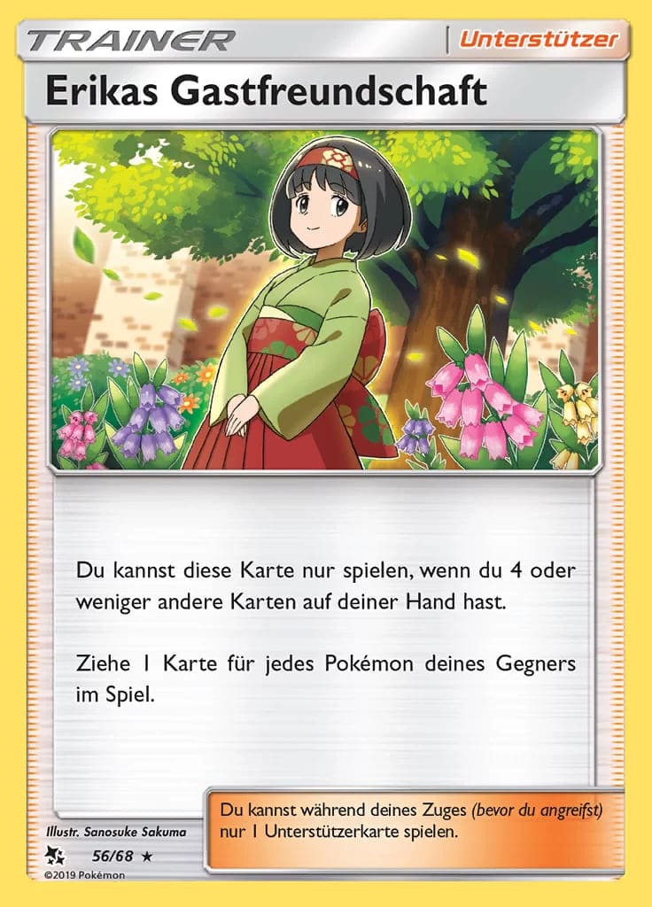Erikas Gastfreundschaft 56/68 Rare Reverse Holo - Verborgenes Schicksal Deutsch