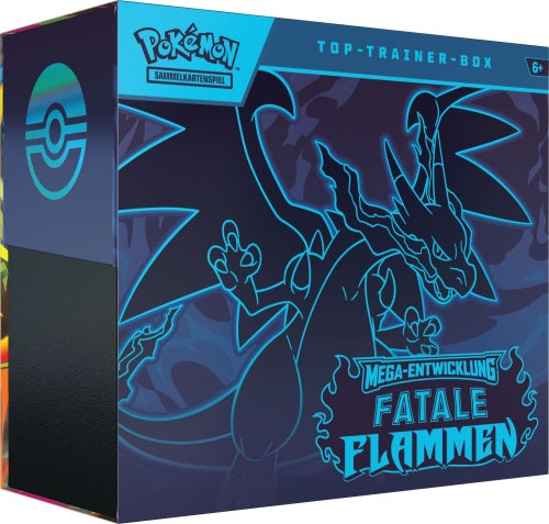 Pokemon Fatale Flammen Top Trainer Box Mega Glurak X