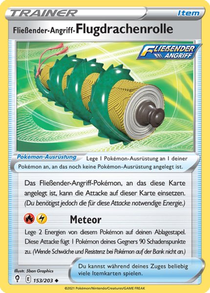 Fließender-Angriff-Flugdrachenrolle 153/203 Uncommon - Drachenwandel Deutsch