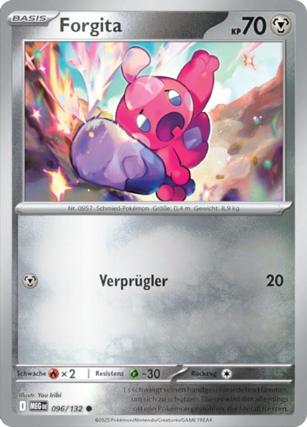 Forgita 096/132 Common REVERSE HOLO FOIL - Mega-Entwicklung Deutsch
