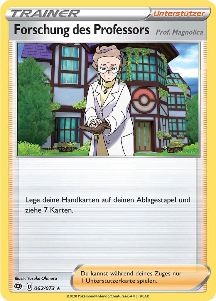 Forschung des Professors 062/073 Rare Holo - Weg des Champs Deutsch