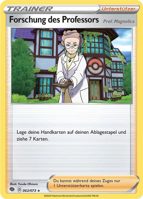 Forschung des Professors 062/073 Rare Reverse Holo - Weg des Champs Deutsch