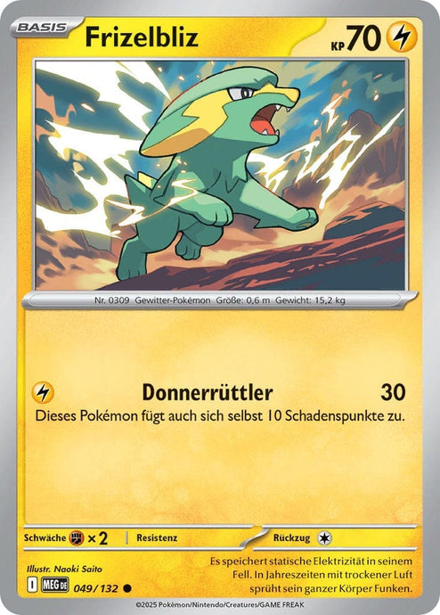 Frizelbliz 049/132 Common REVERSE HOLO FOIL - Mega-Entwicklung Deutsch