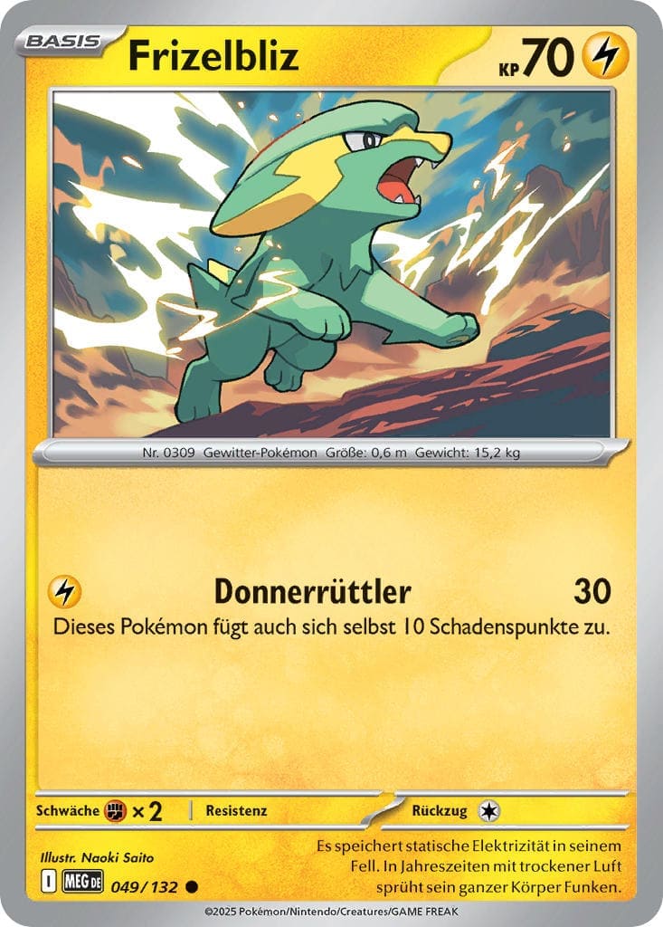 Frizelbliz 049/132 Common REVERSE HOLO FOIL - Mega-Entwicklung Deutsch