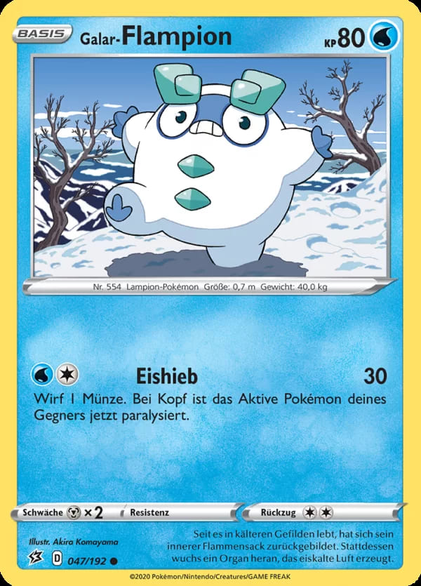 Galar-Flampion 047/192 Common - Clash der Rebellen Deutsch