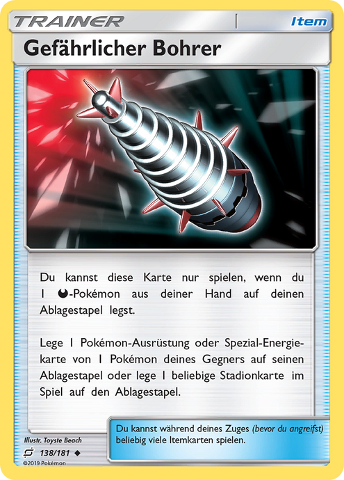 Gefährlicher Bohrer 138/181 Uncommon - Teams sind Trumpf Deutsch