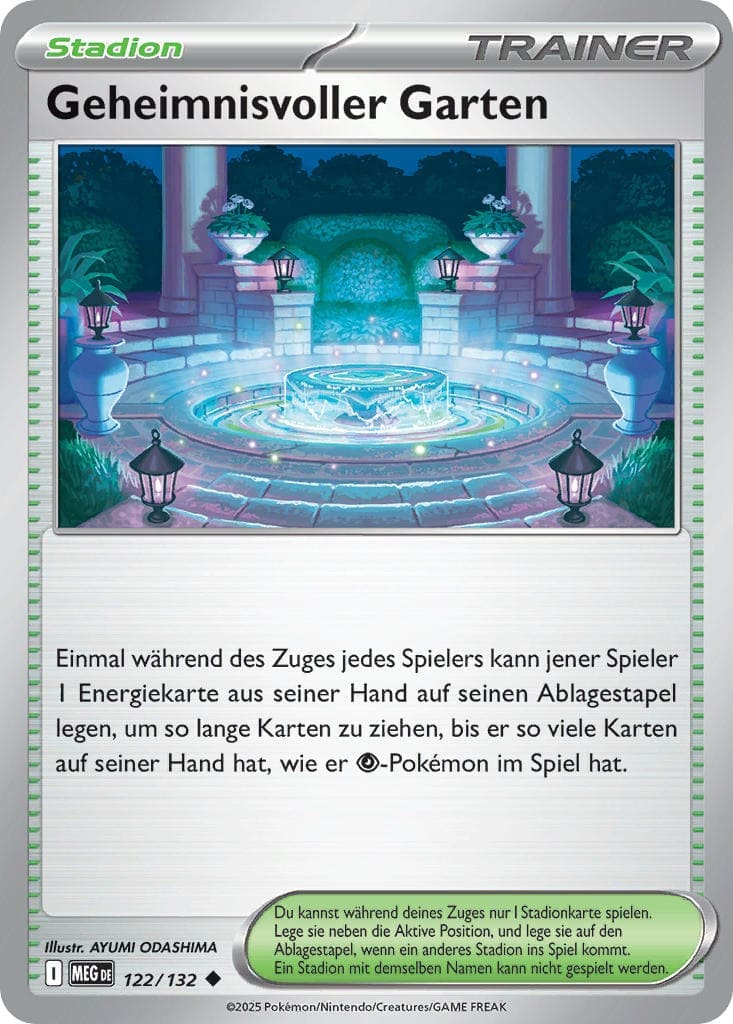 Geheimnisvoller Garten 122/132 Uncommon REVERSE HOLO FOIL - Mega-Entwicklung Deutsch