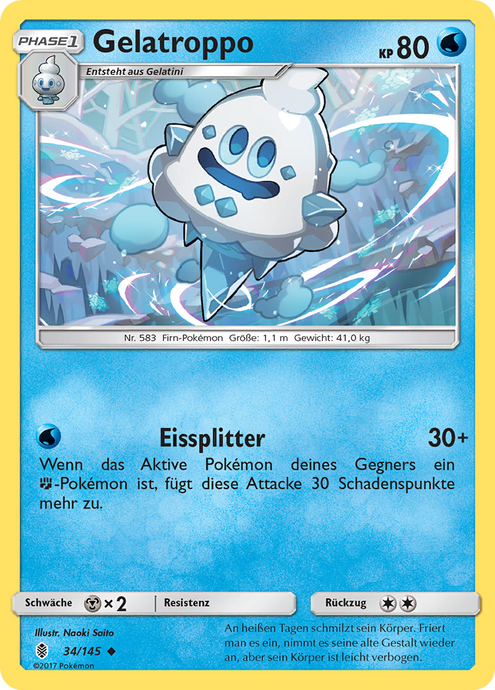 Gelatroppo 34/145 Uncommon - Stunde der Wächter Deutsch