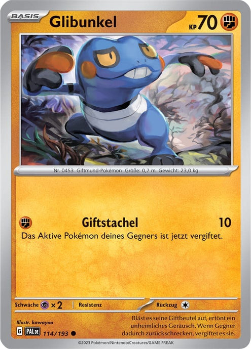 Glibunkel 114/193 Common - Entwicklungen in Paldea Deutsch