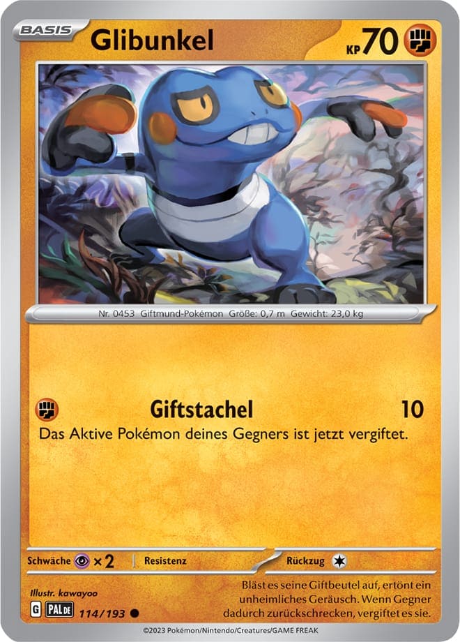 Glibunkel 114/193 Common - Entwicklungen in Paldea Deutsch